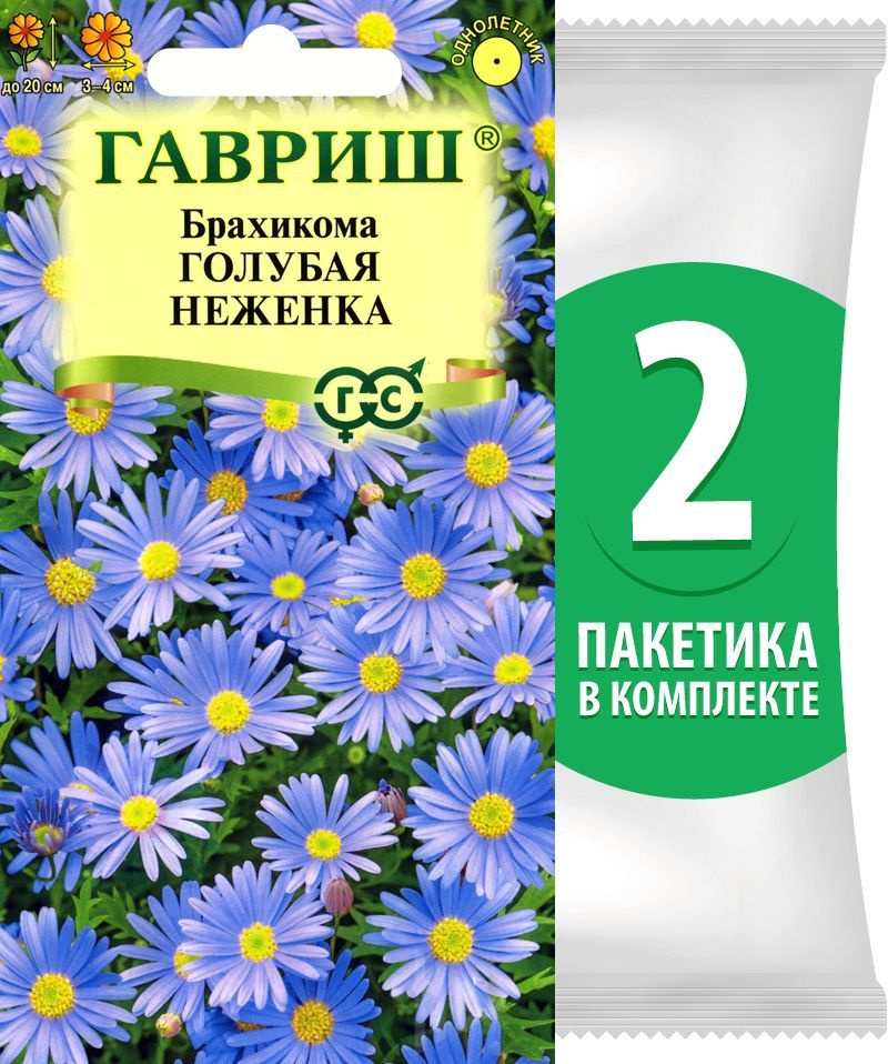 Семена Брахикома иберисолистная Голубая Неженка, 2 пакетика по 0,02г/100шт  #1