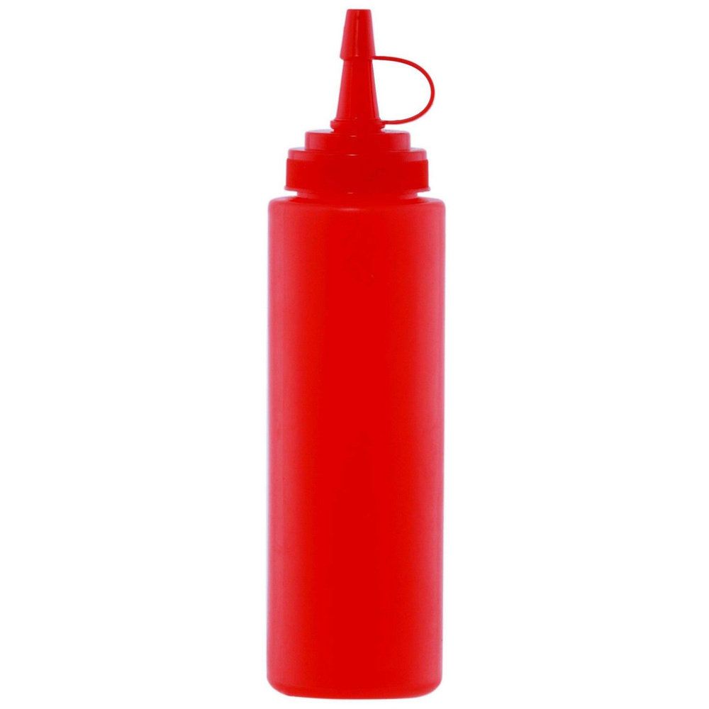 Емкость для соусов Probar 350мл, 55х55х205мм, пластик, красный, 6 шт.  #1