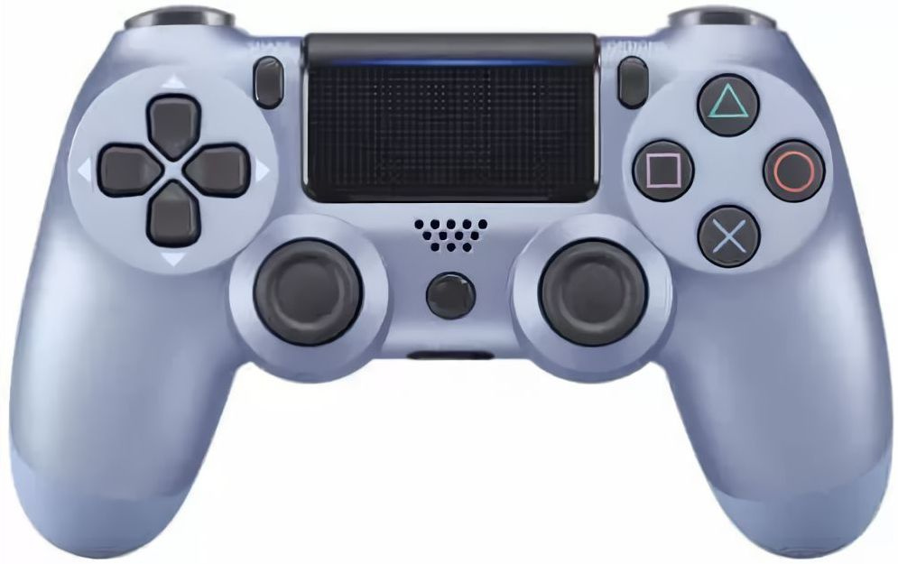 Беспроводной Bluetooth Геймпад Dualshock 4 для PlayStation 4 Серебряный / PS4 / Android / iOS / Блютуз #1