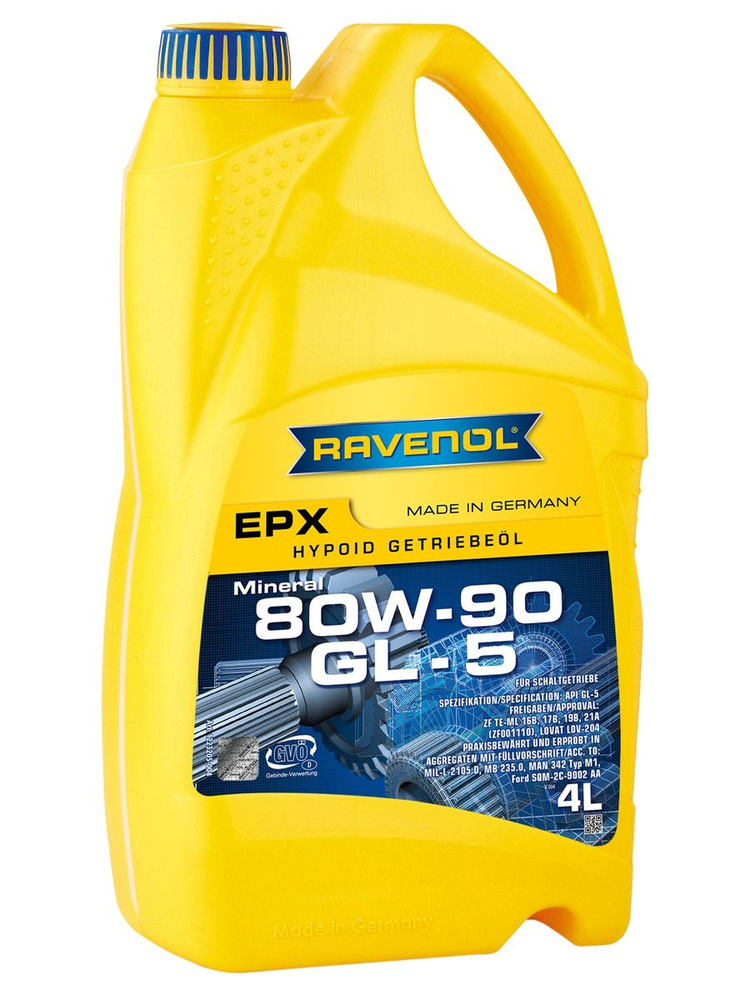 Трансмиссионное масло RAVENOL EPX 80W-90, 4 литра #1