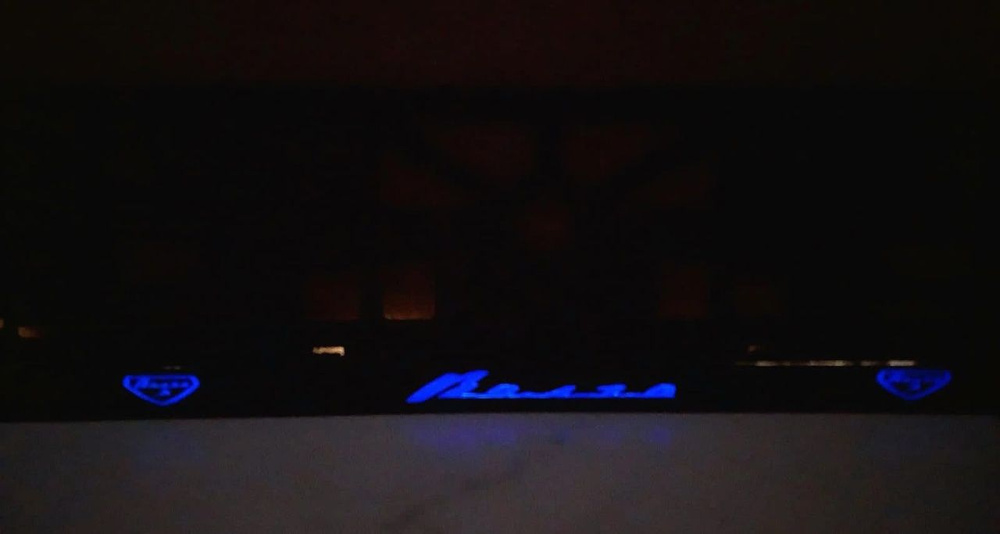 Рамка номера со светодиодной LED подсветкой с логотипом для автомобиля,ВОЛГА,тюнинг авто,рамка гос номер, #1