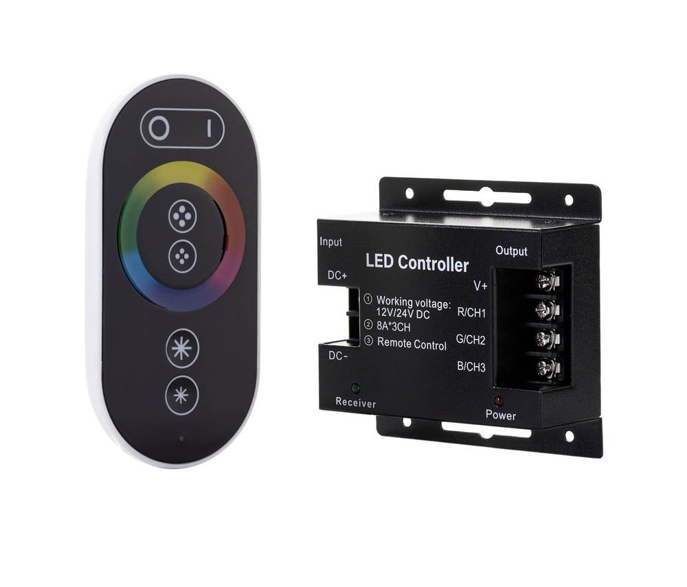 Сенсорный RGB-контроллер для светодиодной ленты LP-M11-RGB-24A Touch (12-24V, 24A, 288-576W)  #1