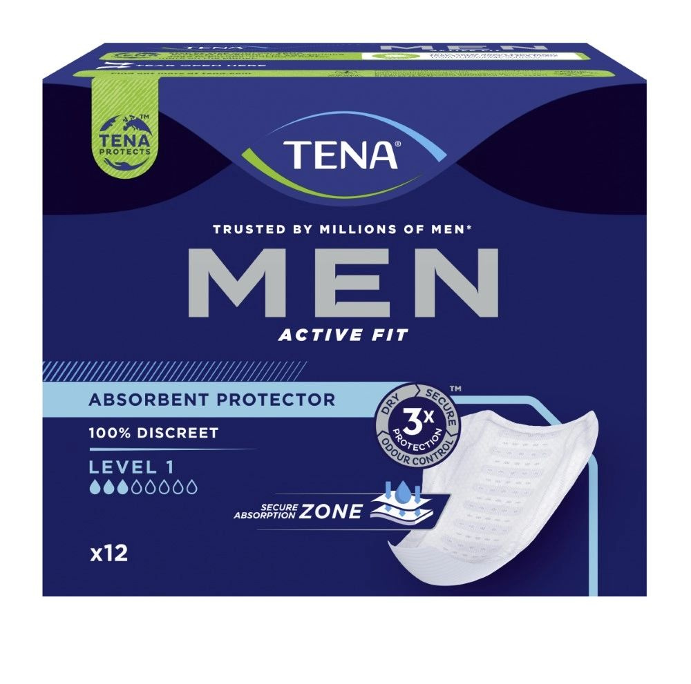 Прокладки урологические Tena Men Active Fit, 1 уровень, 12 шт #1