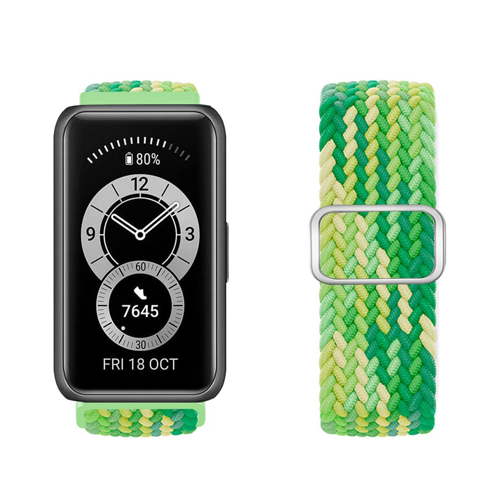 Эластичный тканевый ремешок для Honor Band 6 и Huawei Band 6 с ...