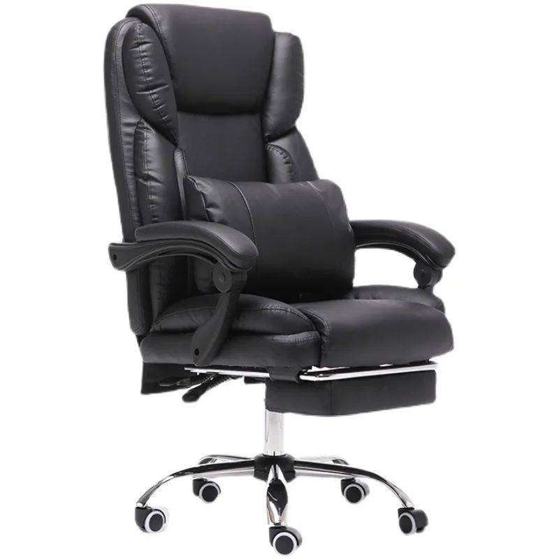 Кресло руководителя Diplomat с подножкой, офисный стул, кресло компьютерное с подставкой для ног, черное, #1