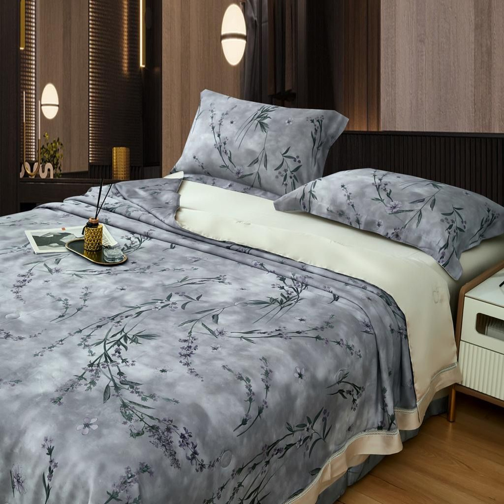 Италия Комплект постельного белья с одеялом, Тенсель, Евро, наволочки 50x70  #1