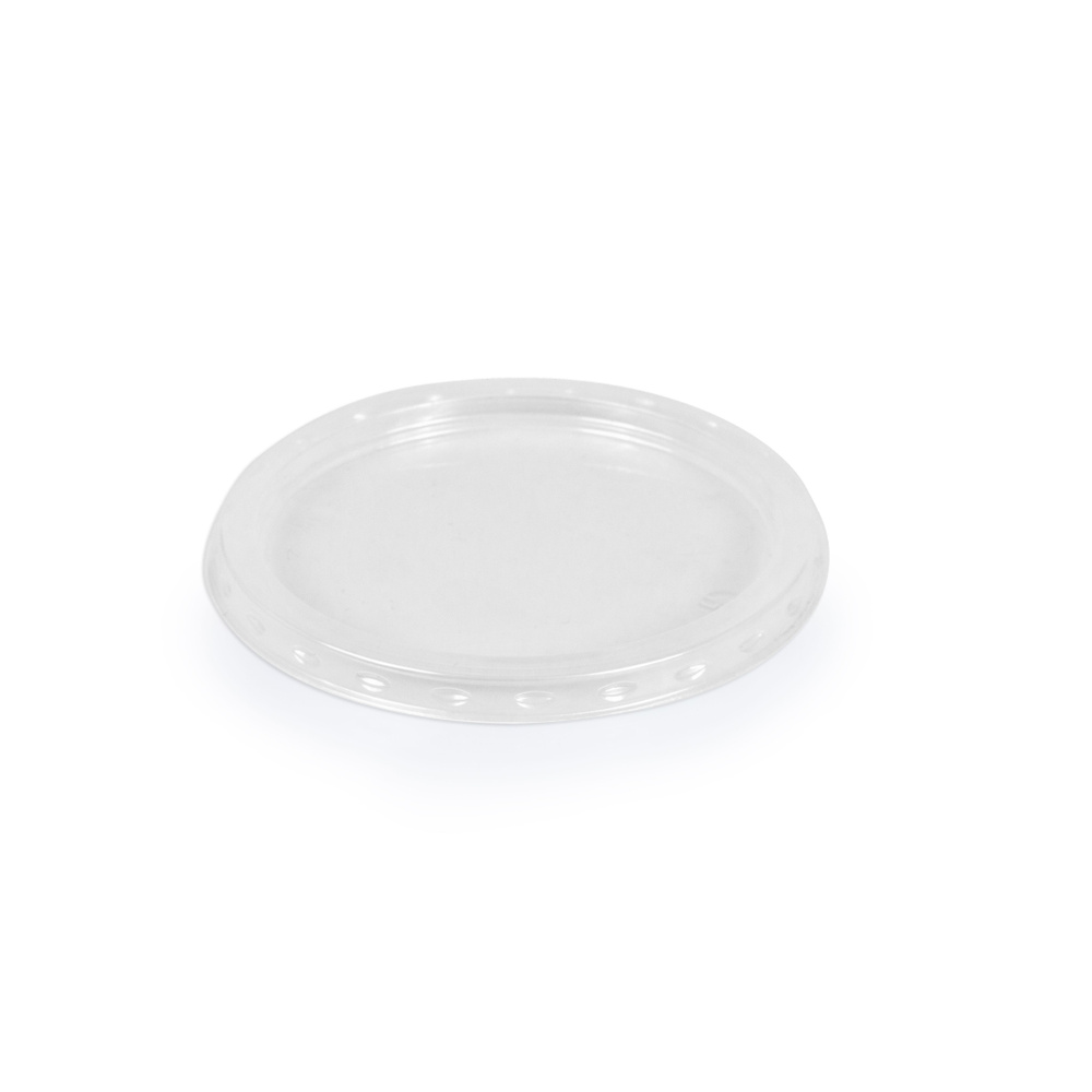 Крышка пластиковая диаметр 11,5 см прозрачная 50 шт #1