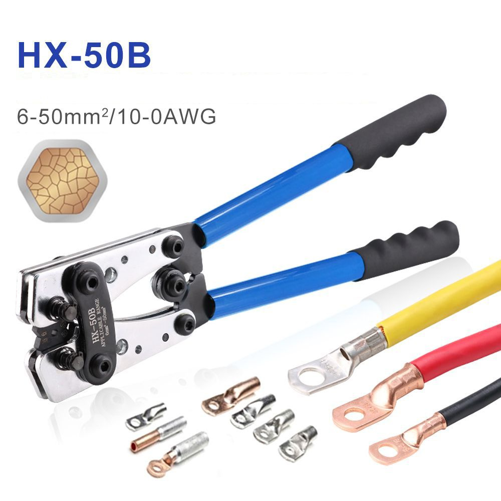 HX-50B Портативный инструмент для обжима кабеля Профессиональные клеммы ...
