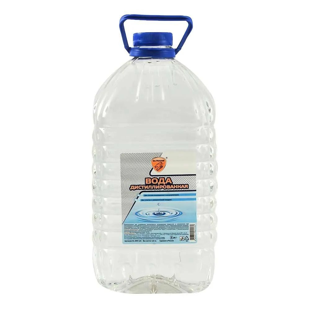Вода дистиллированная , 5л ПЭТ бутылка ELTRANS EL-0901.04 #1