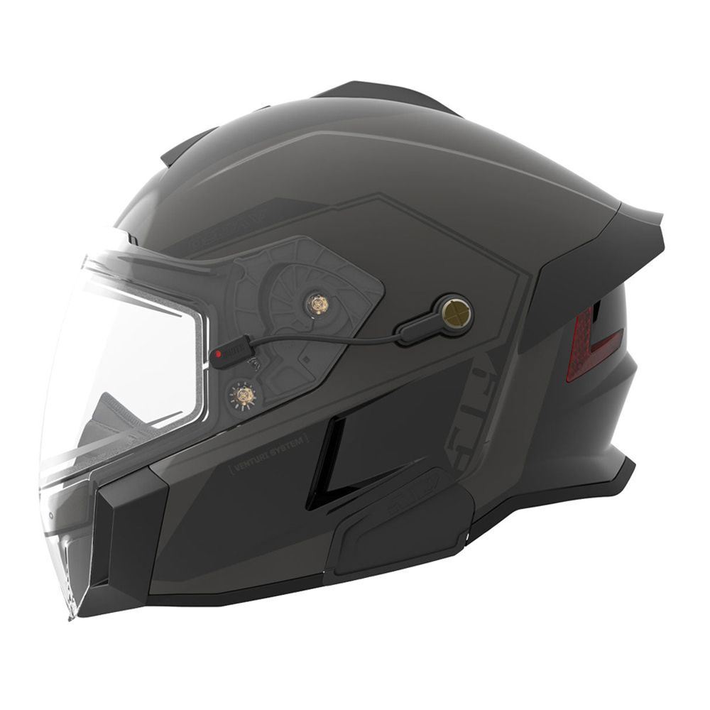 509 Шлем для снегохода, цвет: черный, размер: L #1