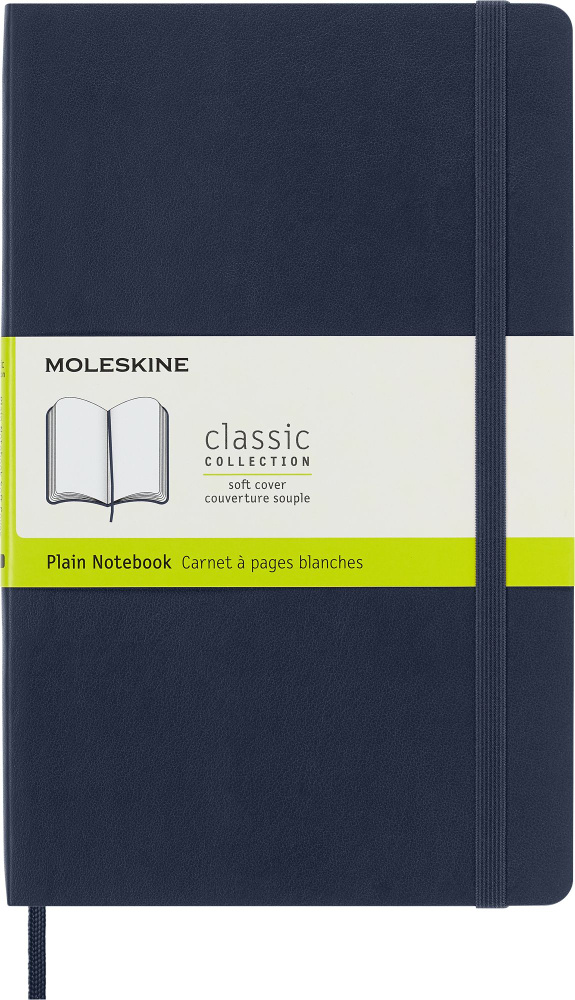 Блокнот для записей без разметки Moleskine CLASSIC SOFT QP618B20 Large 130х210 мм, 192 страницы, мягкая #1