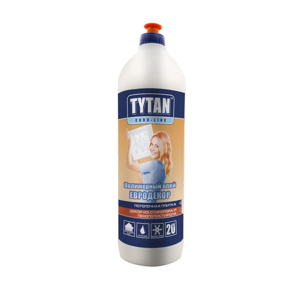 Клей полимерный Tytan Euro-line Евродекор прозрачный 1000 мл #1