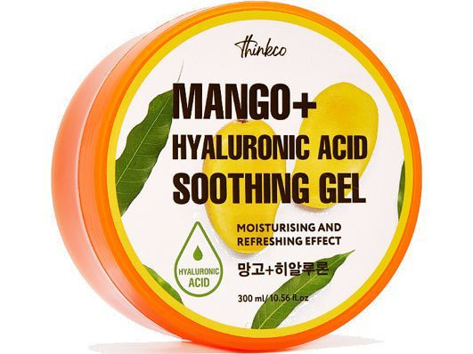 Гель с гиалуроновой кислотой и экстрактом манго thinkco MANGO+ HYALURONIC ACID SOOTHING GEL  #1