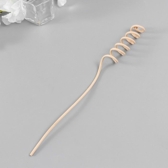 Палочка для аромадиффузора из ротанга "Пружинка" натуральная 25 см, 6 штук  #1
