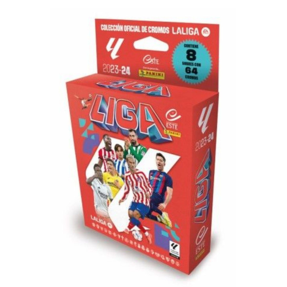 Panini / Блистер футбольных наклеек (8 пакетиков) испанская Ла Лига 2023-24 / подарочный набор с футболистами #1