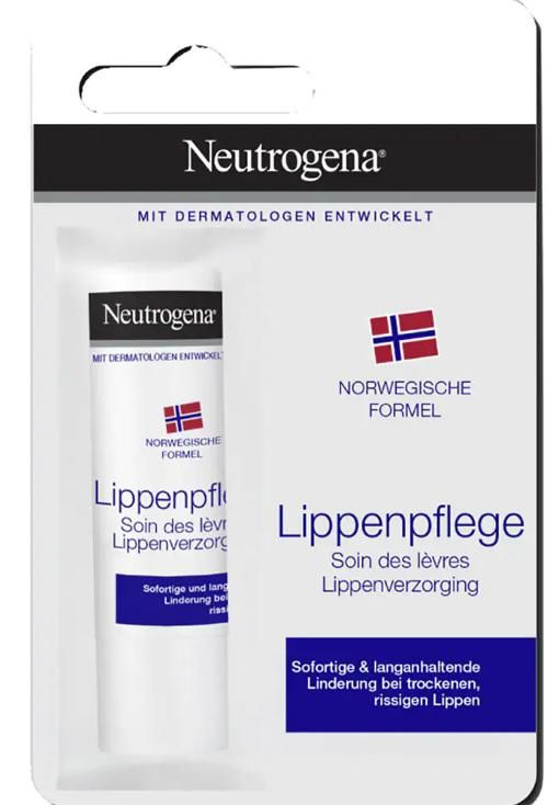 Neutrogena Lippenpflege/ Питательный бальзам для сухих и потрескавшихся губ Neutrogena, 4,8г.x1 шт. Норвежская #1