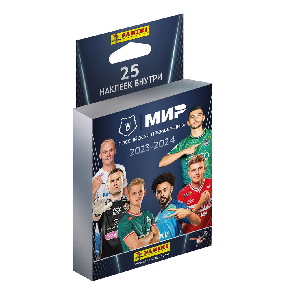 Panini / Наклейки Панини Футбол РПЛ 2023 - 2024. 5 пакетиков, 25 наклеек  #1