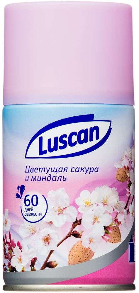 Освежитель воздуха Luscan, сменный баллон освежителя воздуха, Цветущая сакура и миндаль, 250 мл  #1