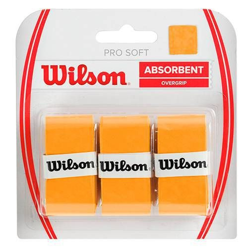 Намотка для теннисной ракетки 3шт Wilson PRO Soft Absorbent Овергрип впитывающий (Желтый)  #1