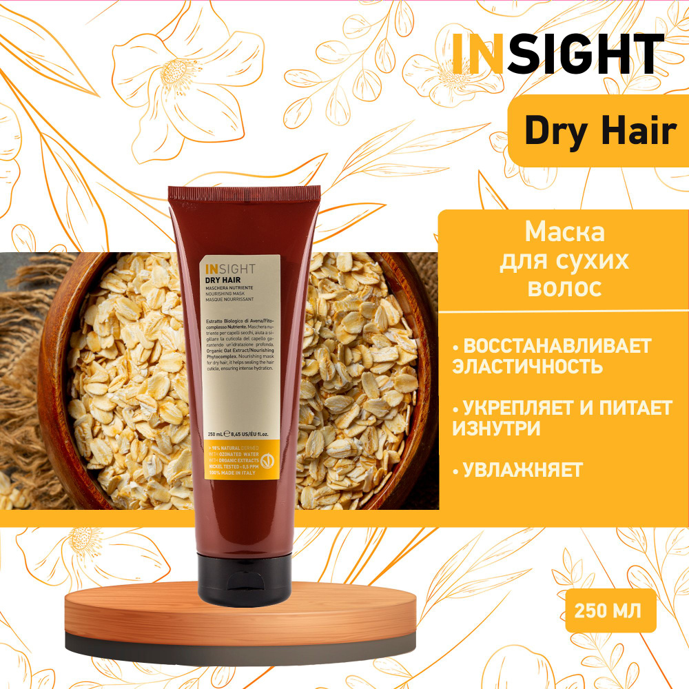Insight Dry Hair Увлажняющая маска для сухих волос, 250 мл #1