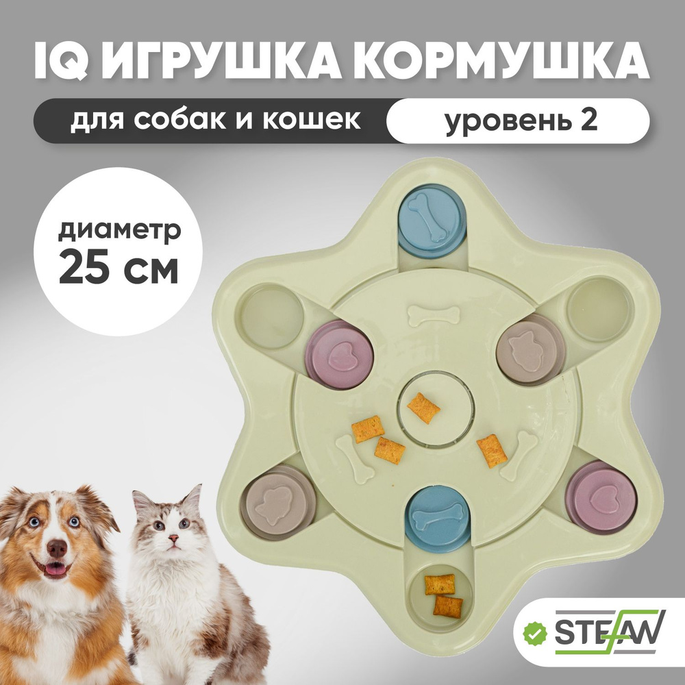 Интерактивная развивающая игрушка головоломка для собак и кошек для медленного поедания корма, головоломка #1