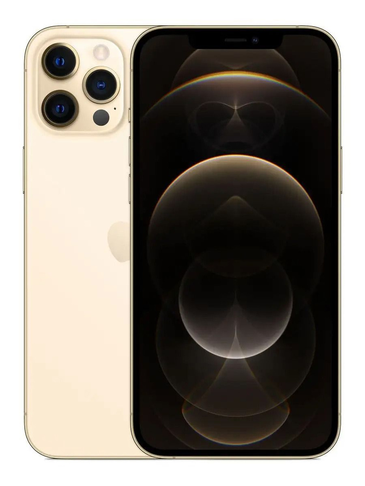 Apple Смартфон Apple iPhone 12 Pro Max 6/256 ГБ, золотой, Восстановленный  #1