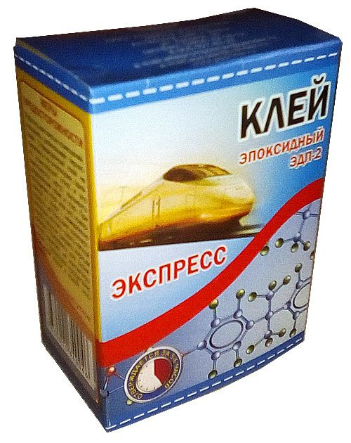 Клей "ЭКСПРЕСС" 50 гр. эпоксидный, двухкомпонентный. Склеивание металлов и сплавов на их основе, древесины, #1