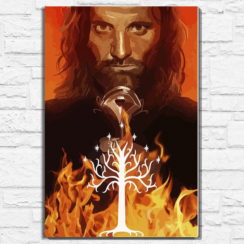 Картина по номерам на холсте фильм Властелин Колец (Lord of the rings ...