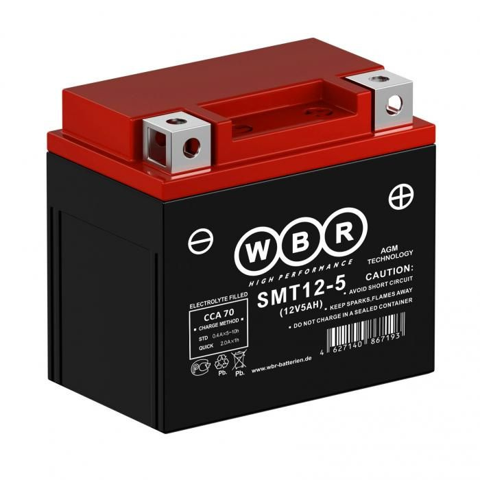 WBR SMT12-5 Аккумулятор стартерный 12В 5Ач #1