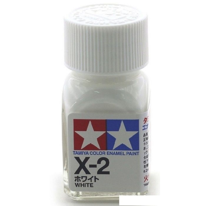 X-2 white gloss, enamel paint 10 ml. (белый глянцевый) TAMIYA 80002 #1