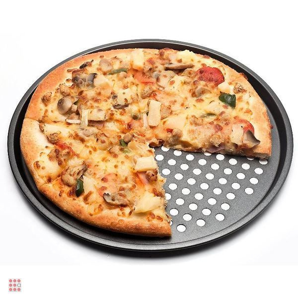 Форма протвинь для запекания в духовки пиццы с антипригарным покрытием, круглая, 38,5x1см  #1