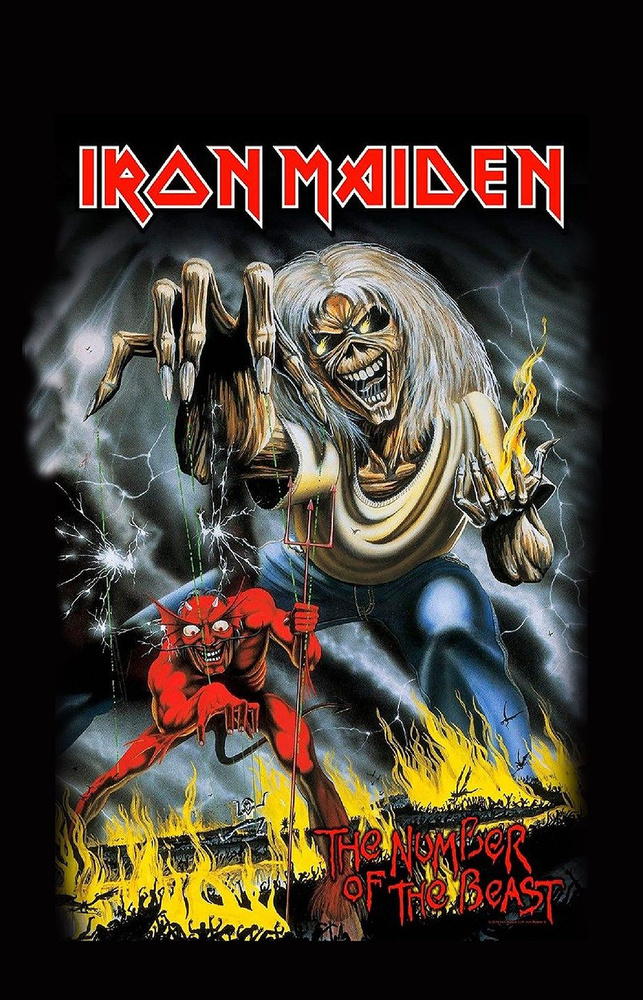 Плакат постер флаг Iron Maiden #1