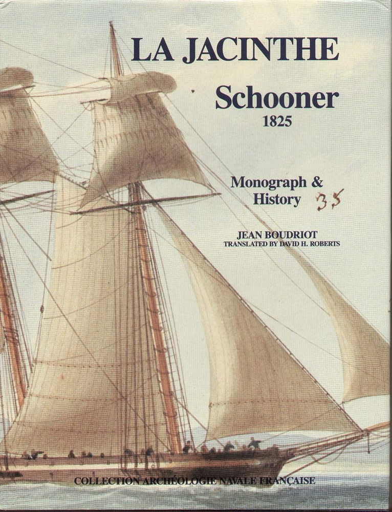 Чертежи корабля La Jacinthe Schooner, 1825, английский язык, Ancre (Франция)  #1