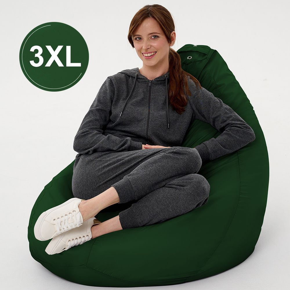 F78 Кресло мешок XXXL СТАНДАРТ+ Темно-Зеленый 3XL Oxford #1