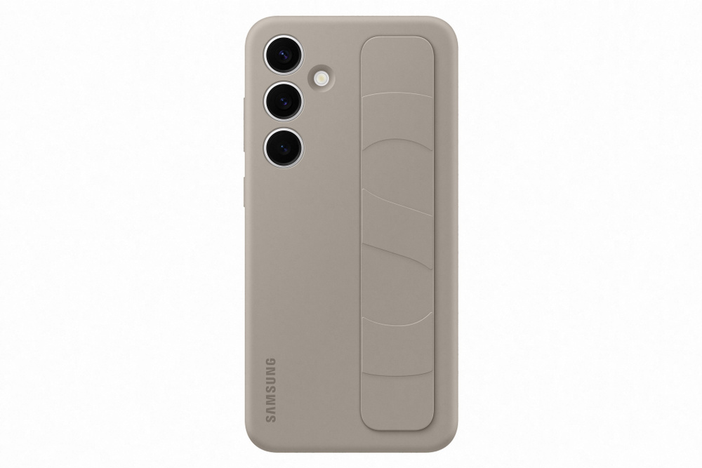 Чехол-накладка Samsung EF-GS921CUEGRU Standing Grip Case для Galaxy S24, светло-коричневый  #1