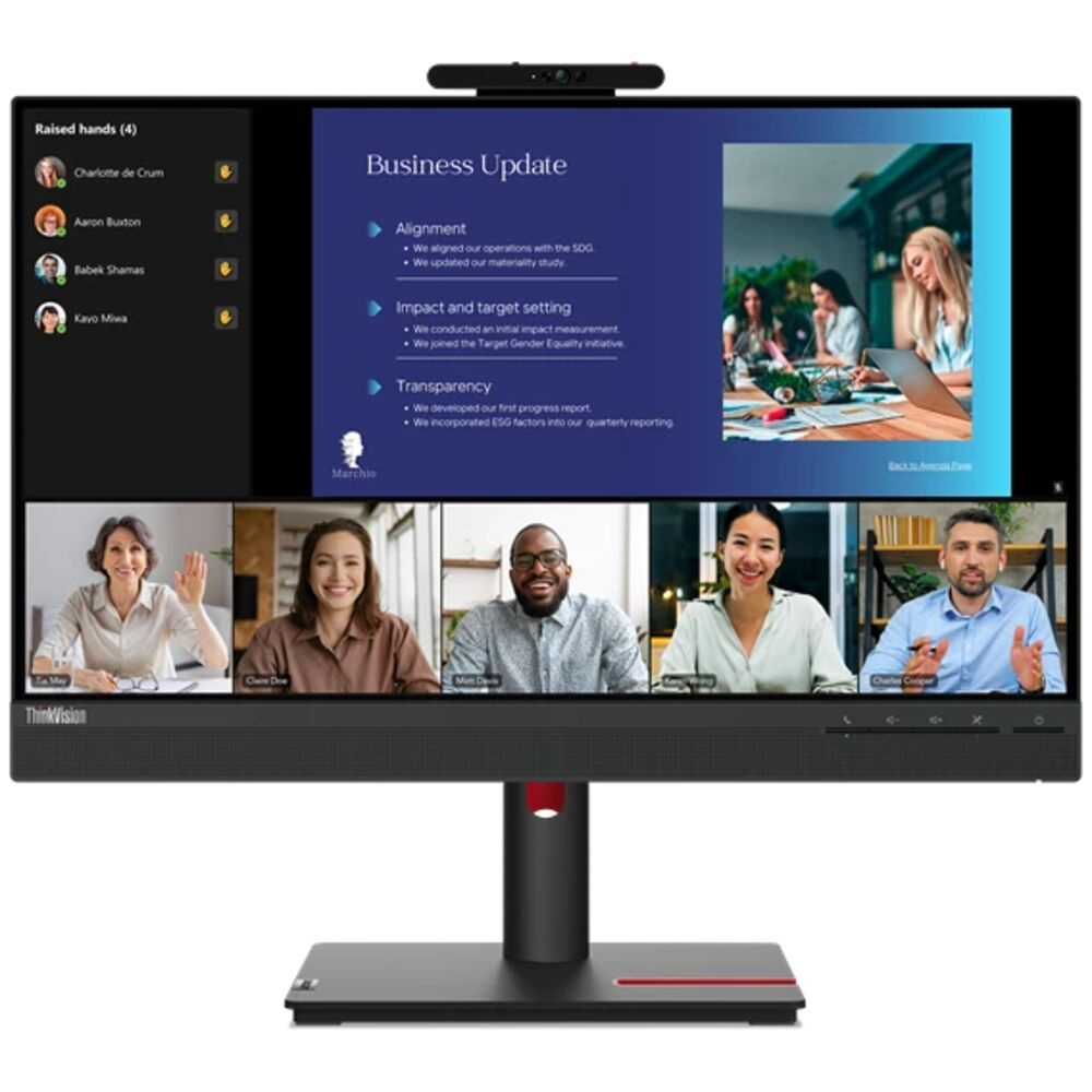 Lenovo 24" Монитор ThinkVision T24v-30, черный #1