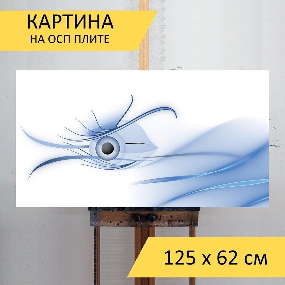 LotsPrints Картина "Рыбы, волны, глаз 02", 125  х 62 см #1