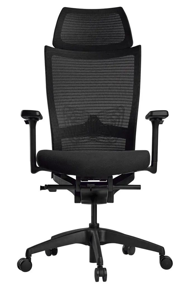 Кресло офисное SCHAIRS ZEN2-М01B, Цвет: черный / компьютерный стул / на колёсах / до 120 кг  #1