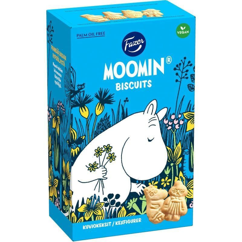 Печенье бисквитное Fazer Moomin Biscuits, Муми-тролль, 175 г (Финляндия)  #1