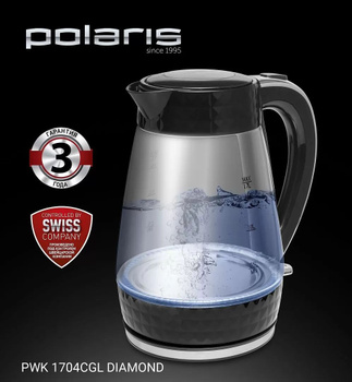 Electric kettle Polaris PWK 1711CGLD - prices, reviews, specifications, buy electric  kettle polaris pwk 1711cgld в Украине