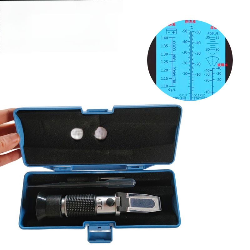 Рефрактометравтомобильный4в1,дляантифриза,охлаждающейжидкости,электролитаимочевиныСахар