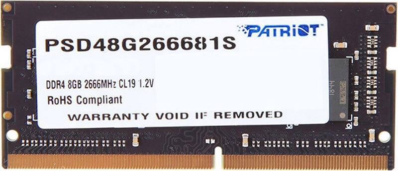 Patriot Memory Оперативная память Signature DDR4 2666 МГц 1x8 ГБ (PSD48G266681S)  #1