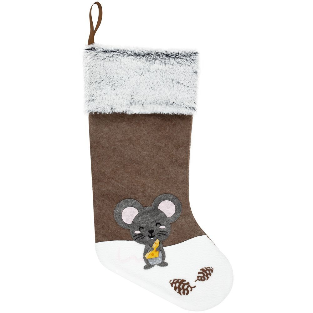 Носок для подарков Noel, с мышкой, 48х27 см #1
