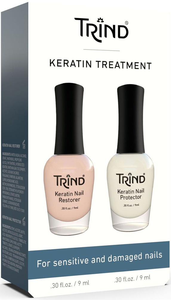 Trind Keratin Treatment Set Кератиновый набор для восстановления ногтей  #1