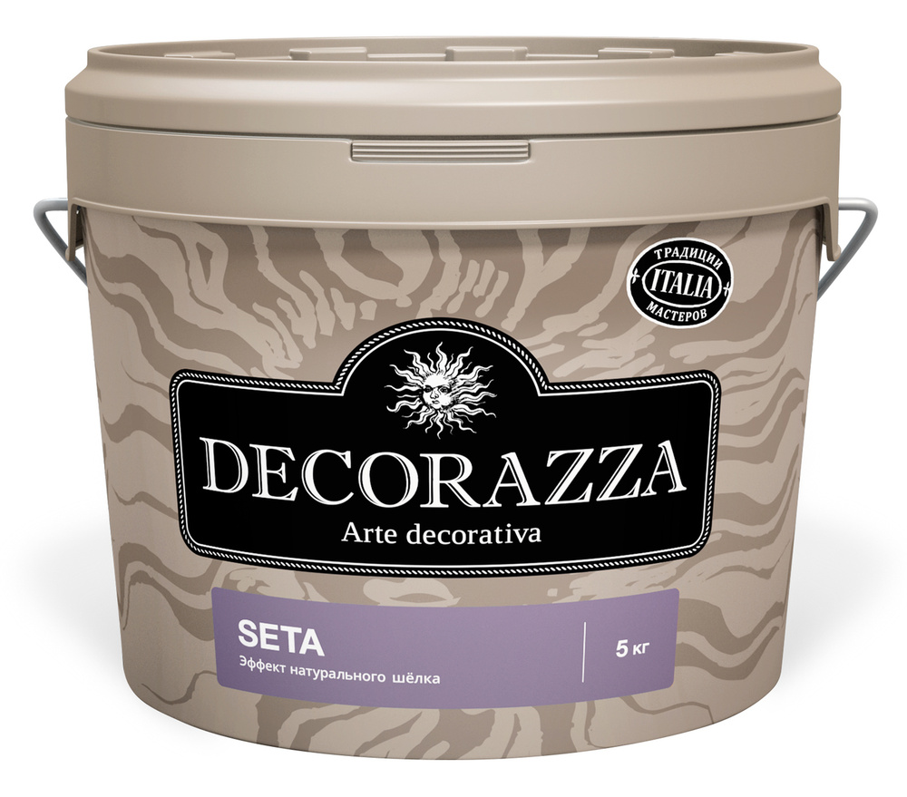 Декоративная краска для стен с эффектом натурального шелка Decorazza Seta Argento ST 11-120, 5 кг  #1