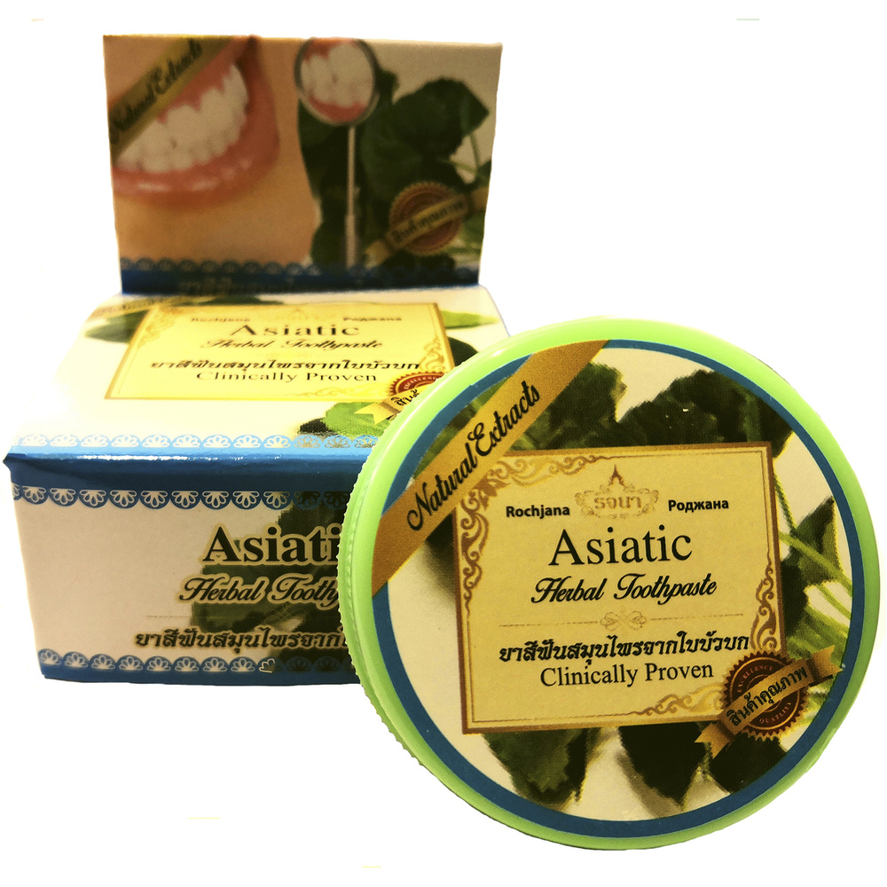 Rochjana зубная паста с экстрактом азиатских растений Asiatic Herbal Toothpaste 30 г  #1