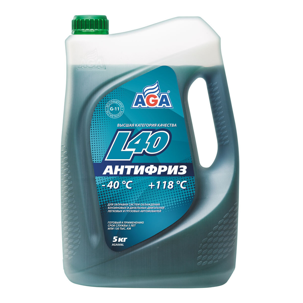 Антифриз AGA G11 (5 кг) сине-зеленый AGA008L #1