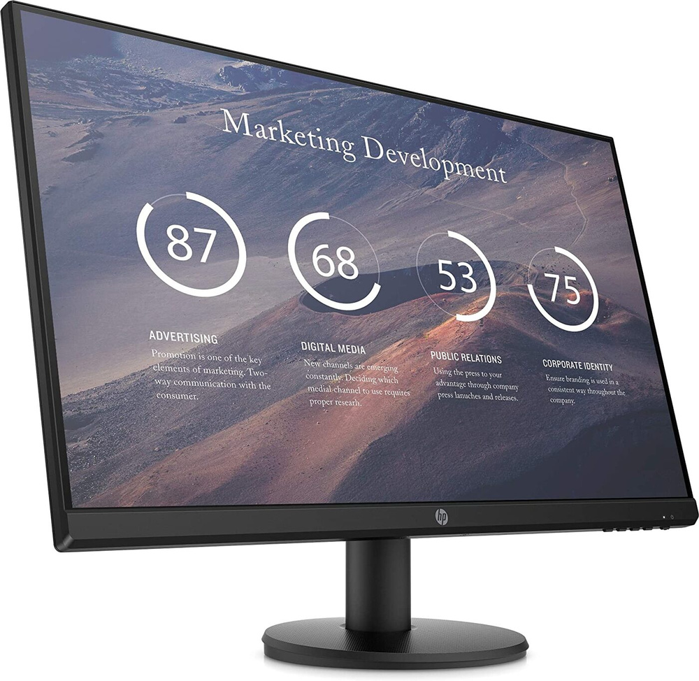 HP 27" Монитор P27v G4, черный #1