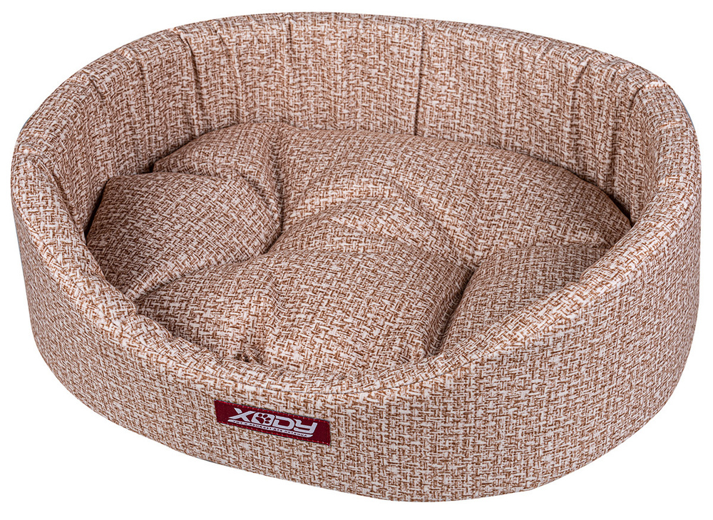 Мягкий лежак Лежак для собак и кошек Xody Премиум Рогожка № 1 флок ...