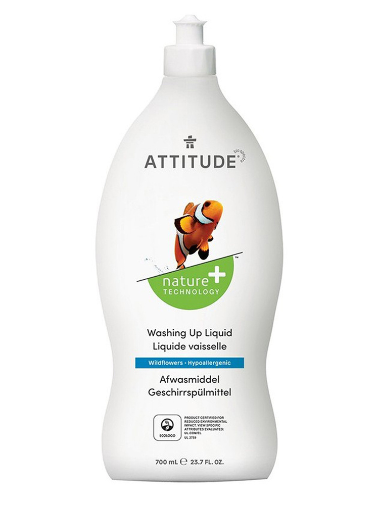Attitude Экологическое средство для мытья посуды Гипоаллергенное Wildflowers 700 мл  #1